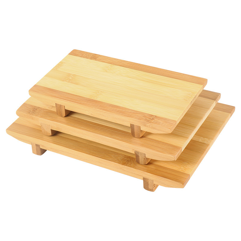 Sashimi Sushi Bamboe Serveren Geta Platen Japanse Servies Bamboe Sushi Board Snijden Lade Hout Sushi Display Dienblad