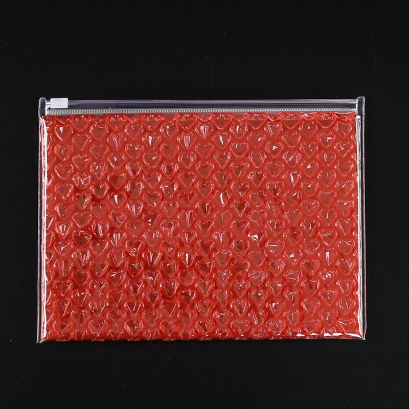 20Pcs Bubble Mailer Color Plastic Ziplock Bubble Bags Waterproof Bag Logistics Shockproof Bag Business Supplies 21x16cm: red