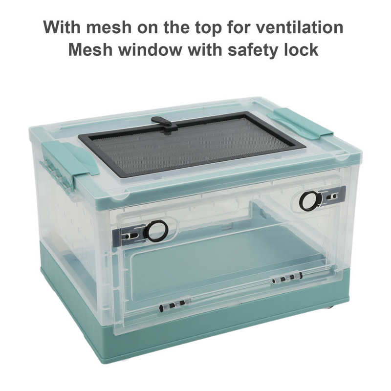 Reptiles Terrarium Plastic Foldable Reptile Feeding Tank for Frogs for Lizard for Tortoise