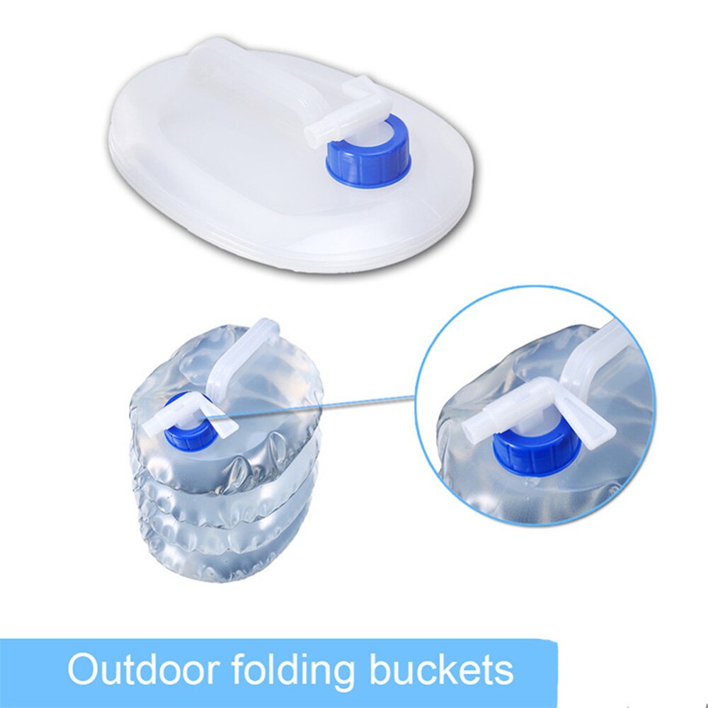 Collapsible Water Container Pot Large Capacity Portable Kettle Foldable Plastic Bucket for Outdoor Activities Camping Picnic