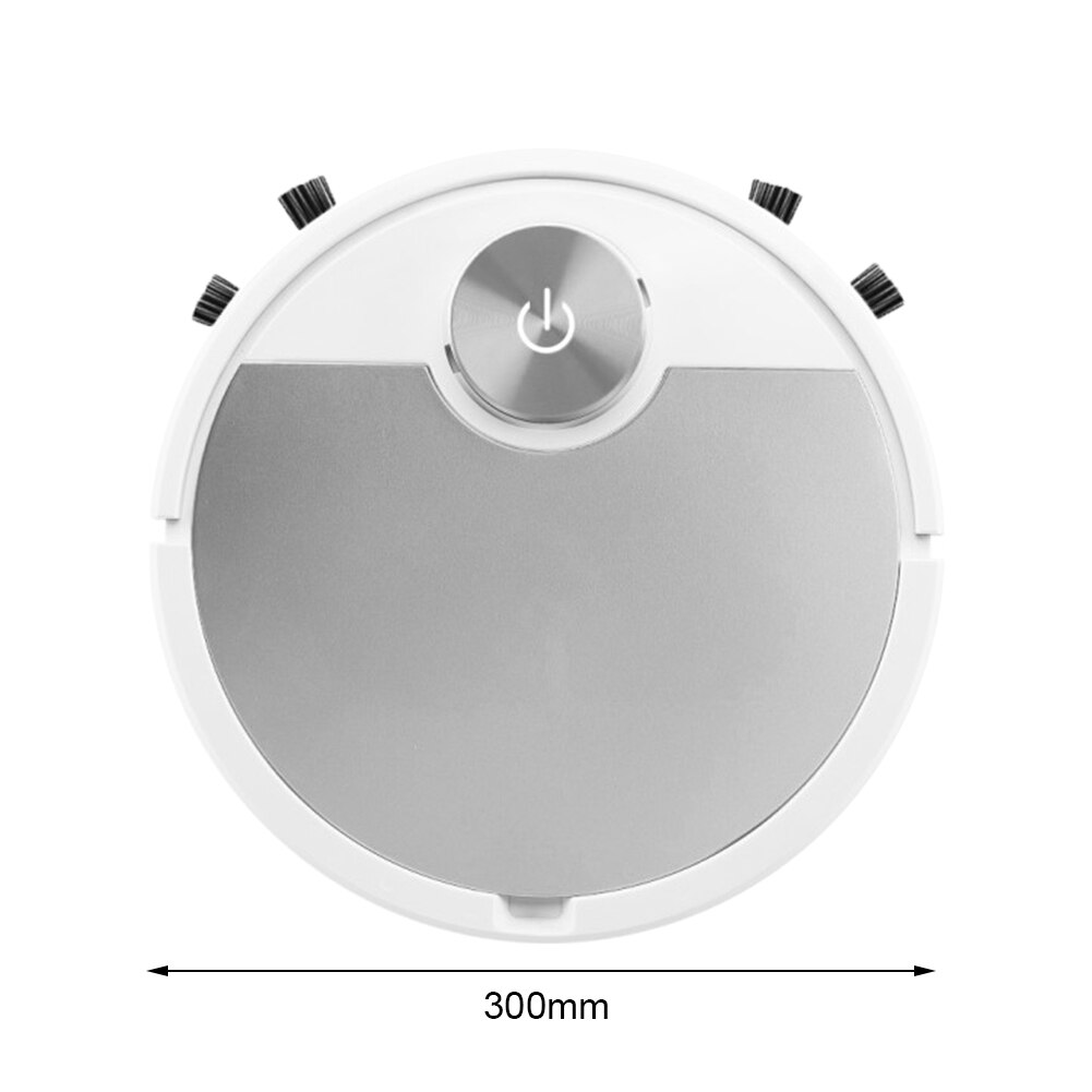 USB Smart Robot Vacuum Cleaner Mobile Phone APP Remote Control Automatic Dust Removal Cleaning Sweeper: Silver