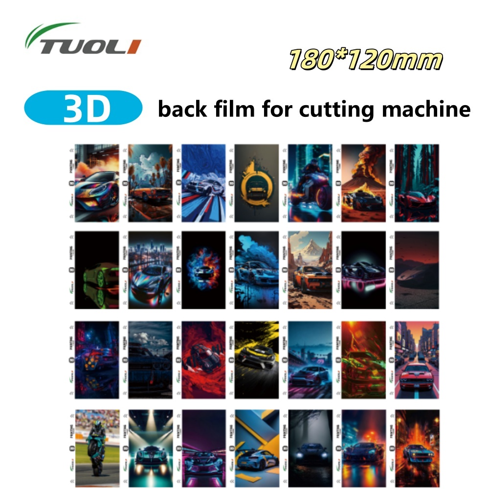 TUOLI 3D Animal película protectora trasera pegatina de teléfono cubierta de hoja para teléfono inteligente piel TL168 TL568 TL518 TL168Plus máquina cortadora