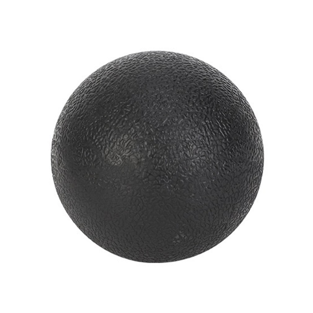 63mm Lacrosse Bal Fitness Massage Bal TPE Rubber Hockey Trigger Punt Ontspanning Zelf Massage Yoga Bal Training Fascia: Black