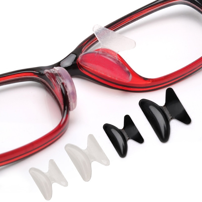 10 Paar Brillen Zonnebril Lijm Siliconen Antislip Stok Op Neus Pads