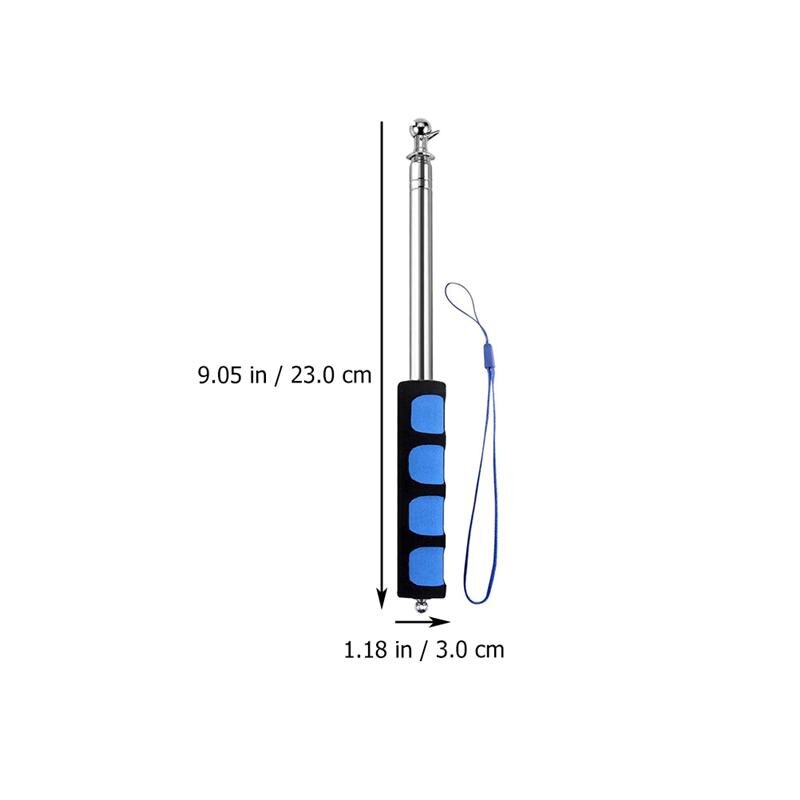 2pcs 1.2M Flagpole Telescopic Sponge Handle Handheld Guide Pole Supplies Flag Pole Rod for Tourist Parades Teaching