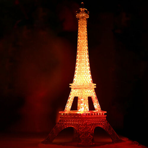 Led Nachtlampje Romantische Eiffeltoren Kleur Veranderende Slaapkamer Woondecoratie Souvenir Eiffel Towers Standbeeld