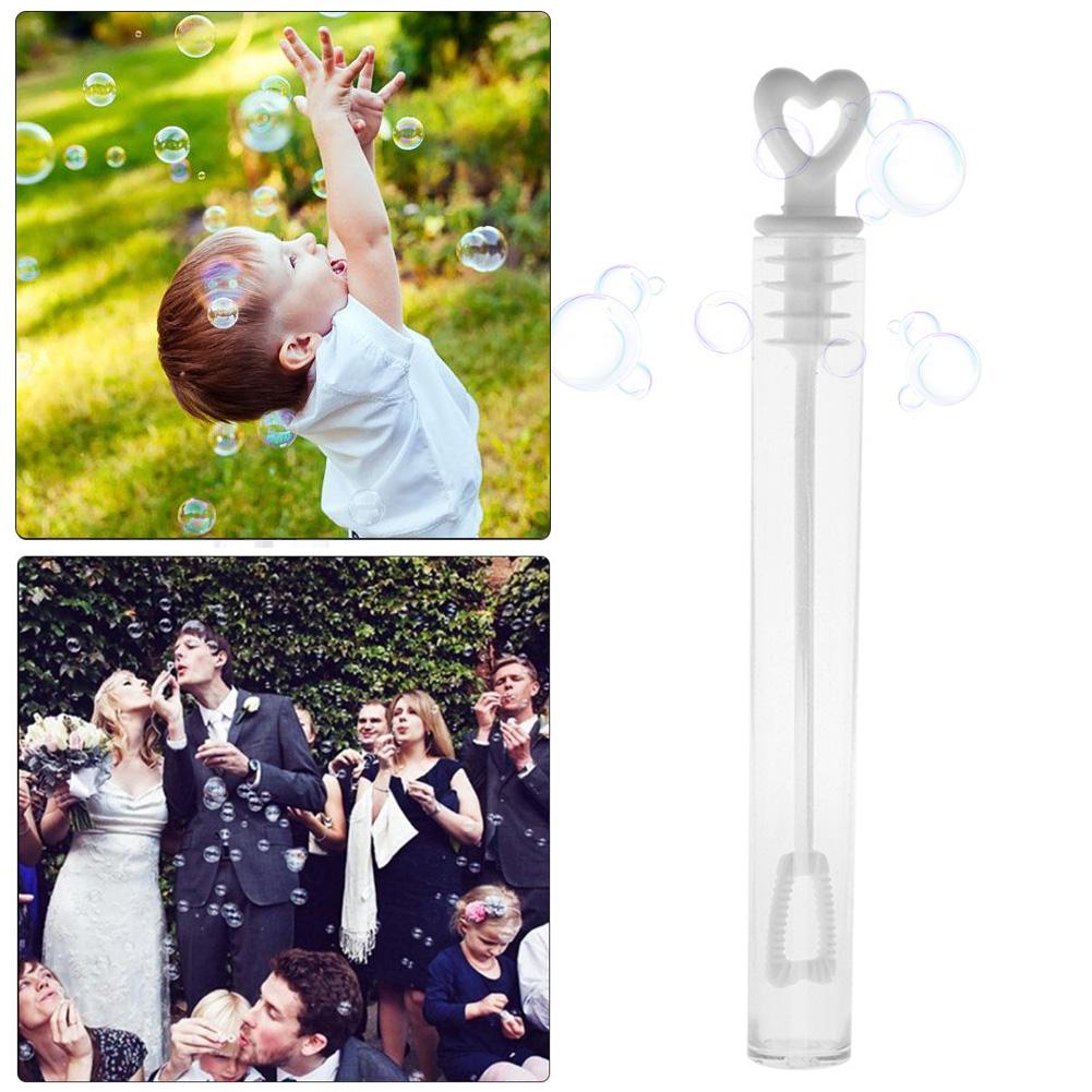 100/ 60Pcs Liefde Hart Wand Buis Bubble Zeep Fles Playing Plezier Kid Speelgoed Bruiloft Decor Compact En Draagbare dragen Handig