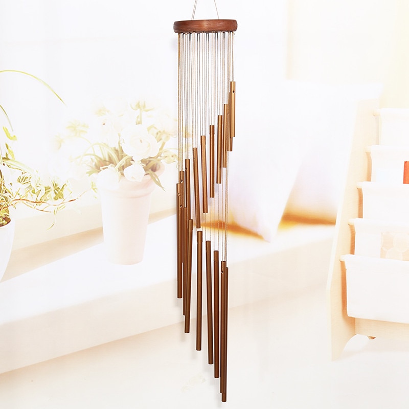 90cm Große Tiefe Entspannende 18 Rohre Windspiele Metall Wind Glocken Handgemachte Ornament Garten Terrasse Ich bin Freien Hängen Dekor: Ursprünglich Titel
