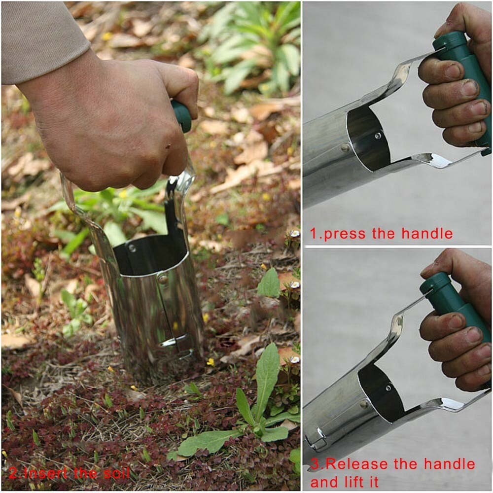 23cm Iron Garden Plants Seedling Transplant Tools Handheld Transplanter Seedlings Gardening Tool Garden Supplies Garden Tools