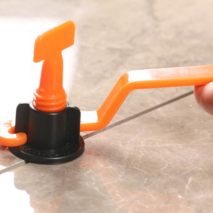 50Pcs Tile Leveling Tool Reusable Flat Tile Ceramic Leveler Leveling System Kits Floor Wall Construction Tools Tile Leveler