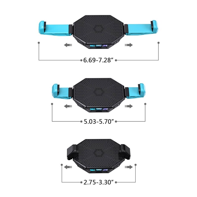Halfgeleider Bevroren Radiator Voor Tablet Mobiele Telefoon Pad Mini High Tech Turbo Fan Snelle Cooling Grote Wind Dubbele Koeling
