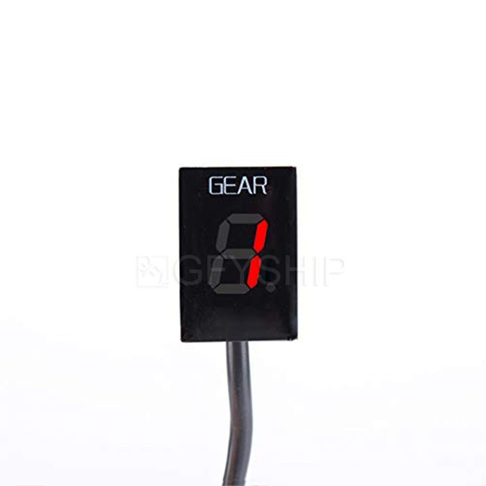 For Harley Davidson ALL VRSC Models e.g. V-Rod ALL YEARS Motorcycle Gear Indicator 1-6 Level Digital Gear Meter: Red