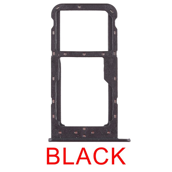 3 color for Huawei 2 x SIM Card Tray/Micro SD Card Tray for Huawei Honor 8X Max/Enjoy 9/Mate 20 Replacement repair parts: Honor 9i (Black)