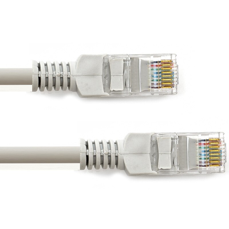 RJ45 Ethernet Cat5 Network Cable LAN Patch Lead, 5m 10m 20m 30m Ethernet Cable High Speed RJ45 Ethernet Network LAN Cable Gray