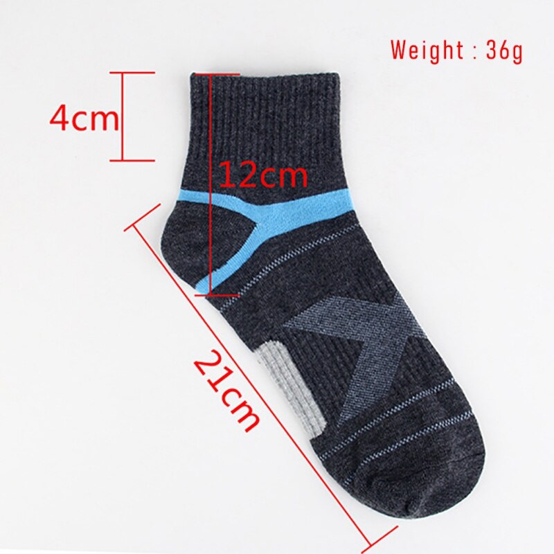 3 Pairs Mannen Compressie Sok Voor Man Sport Sokken Compressie Basketbal Sport Sokken Mannen Merino Wol Zwarte Enkel Katoen sokken