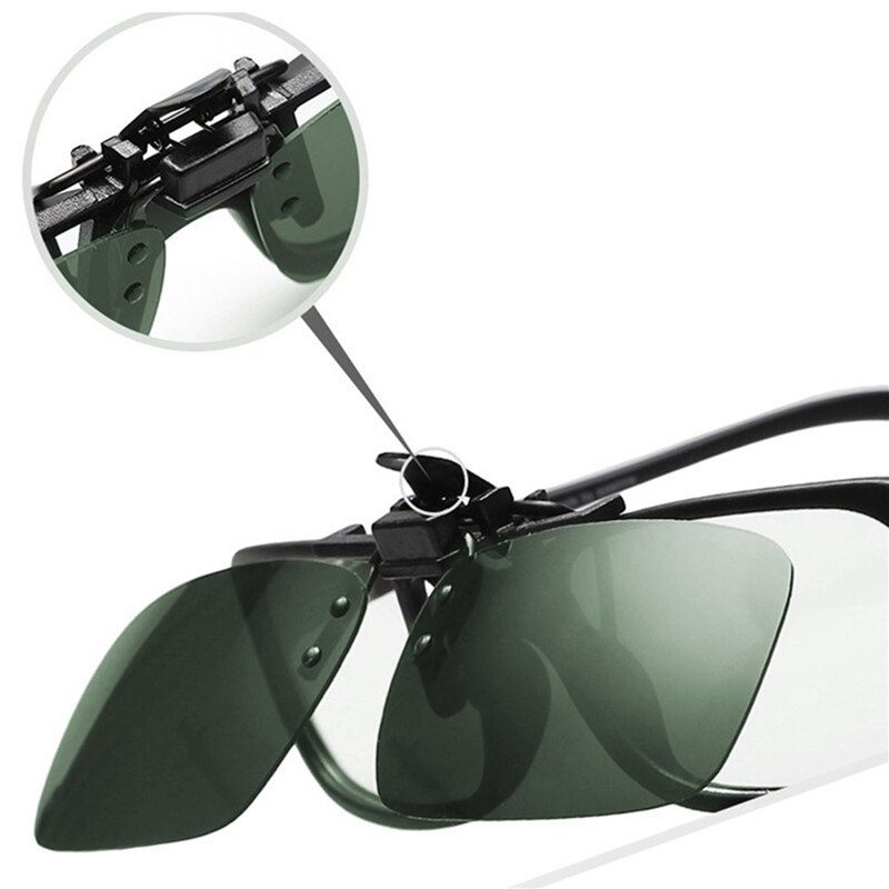 Auto Fahren Nachtsicht Objektiv Sonnenbrille Clip Anti-UVA UVB Fahrer Brille Auto Styling Zubehör