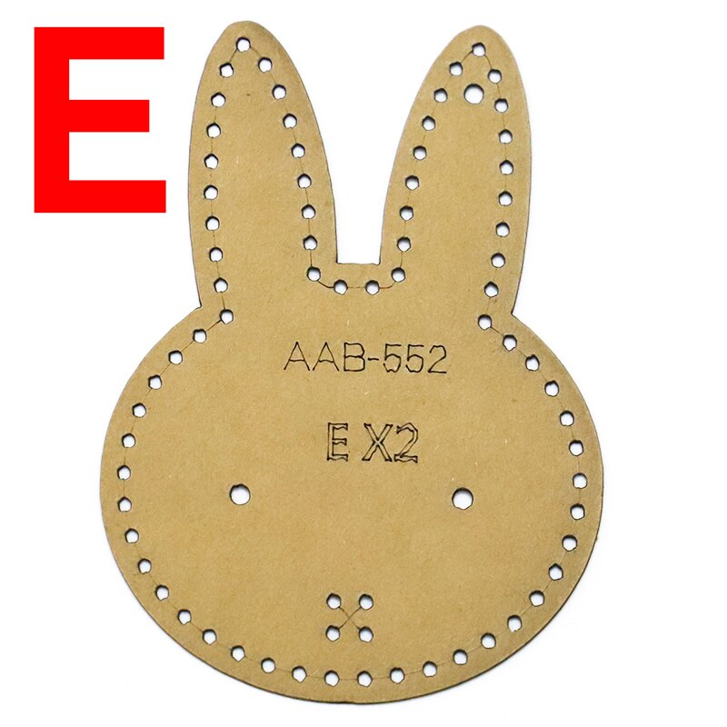 1Set DIY Kraft Paper Template Cute Small Things Keychain Pendant Leather Craft Pattern DIY Stencil Sewing Pattern 5-10cm