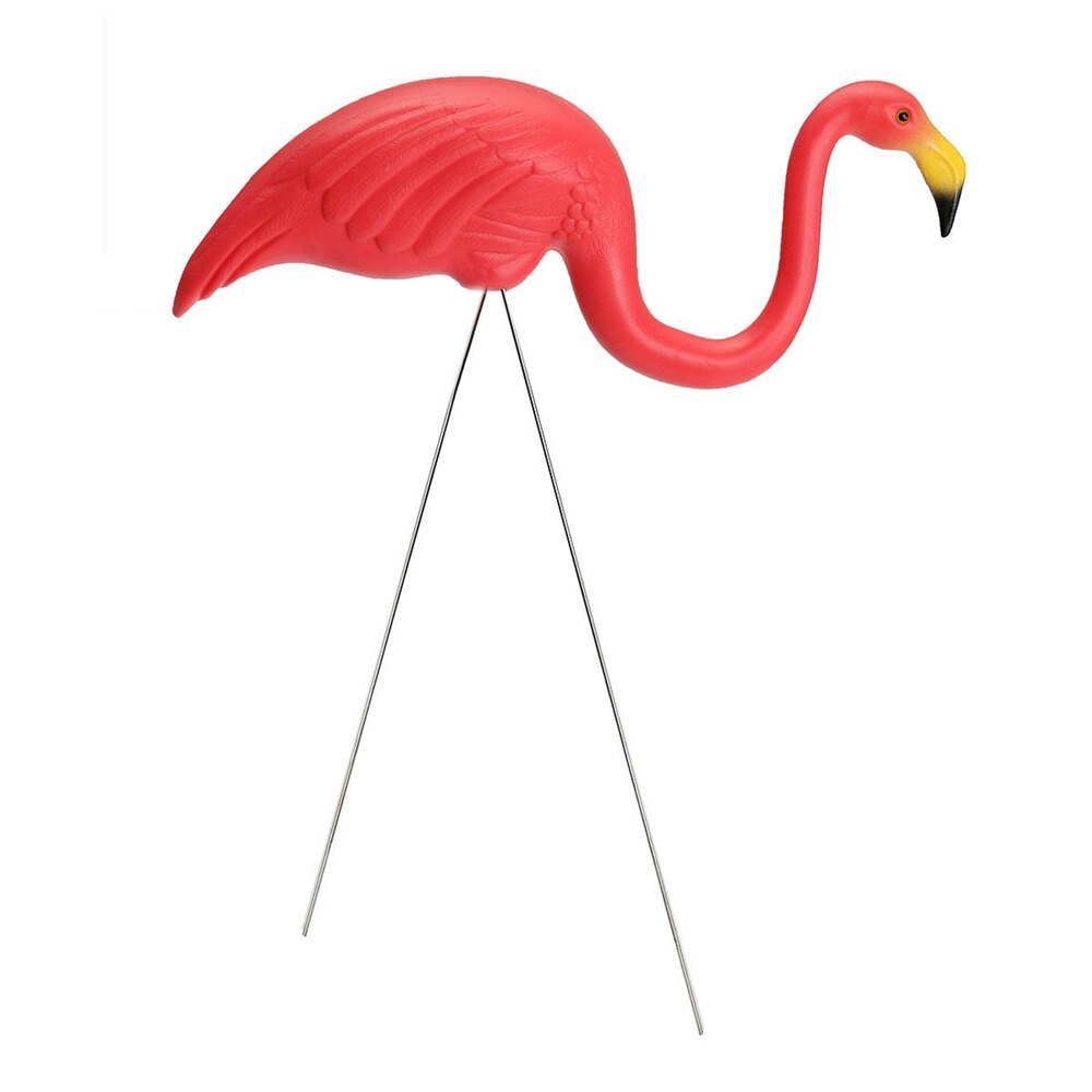 Koti piha puutarha nurmikko taide koristeet koristelu muovi vaaleanpunainen flamingo patsas