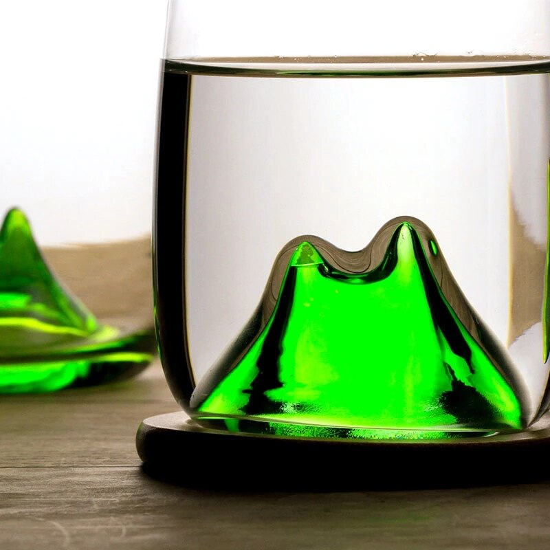 280ml Cherry Blossoms Glass Cup Japanese Crystal Glass Whiskey Vodka Bar Club Beer Glass Home Coffee Cups Party Bar Drinkware