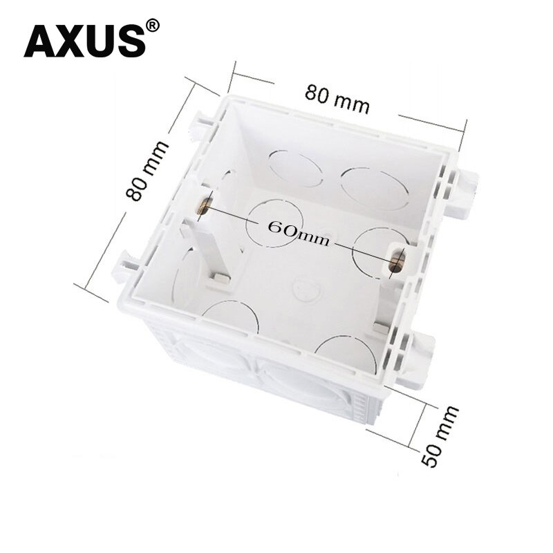 AXUS 86 Junction Box, European, British, Wall Socket, Switch Mounting Box, Flameproof Plastic Box 146 * 86mm, 86*86mm: 86 model