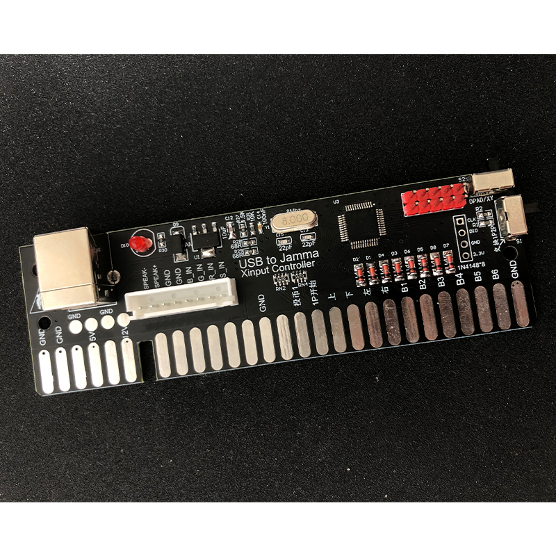 USB zu Jamma Xinput Regler Doppel Joystick Jamma zu PC XY Dpad jederzeit Schalter 1P2P Kartierung Unterstützung Dampf: Ursprünglich Titel