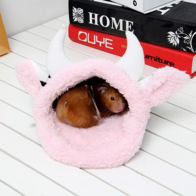 Lindo de la vaca Animal PEQUEÑO casa de de hámster sirio Sugar Glider lecho para hámsteres