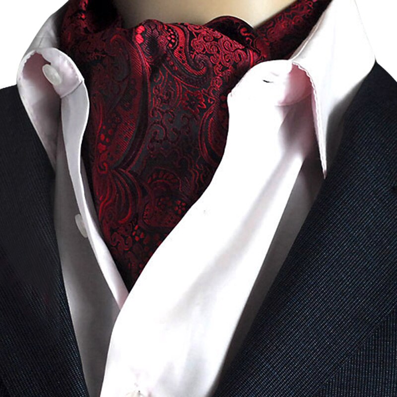 Hombres Jacquard Inglaterra traje camisa Collar negocio bufanda traje seda bufanda camisa británica Retro impreso bufandas XBFF