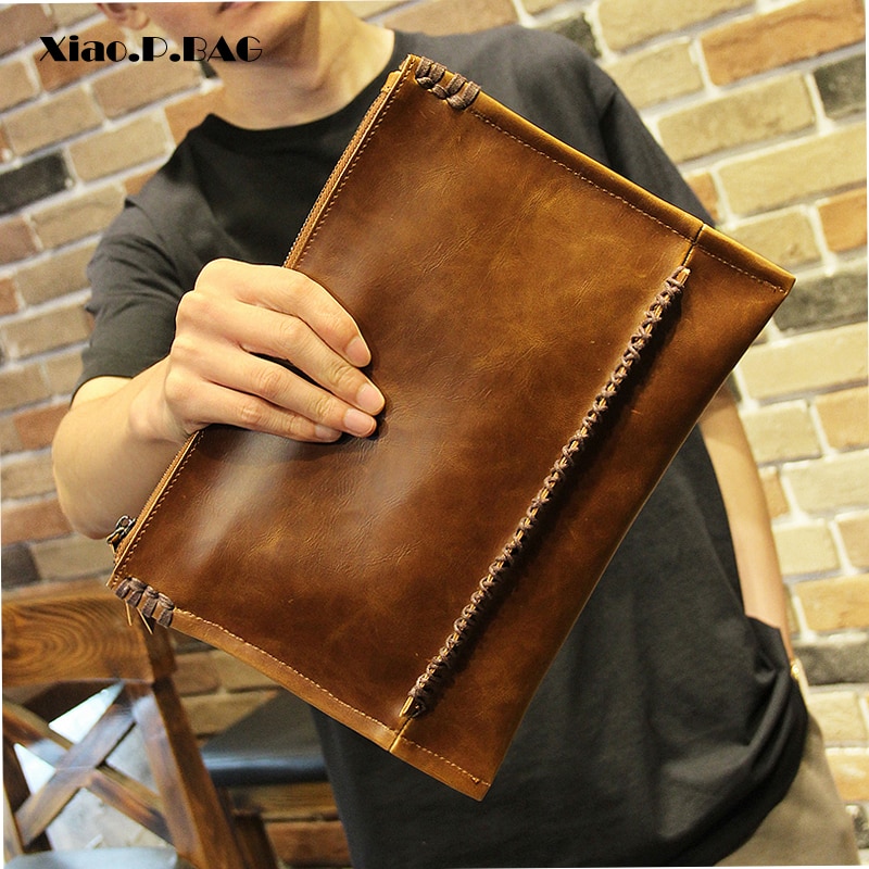 Xiao. P Neue Männer Kupplungen Handtaschen Vintage PU Leder Umschlag Taschen Lässige Key Telefon Tasche Umschlag Geldbörse