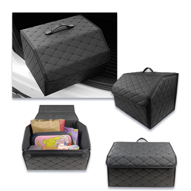 Multipurpose Collapsible Car Trunk Storage Organizer with Lid Portable Car Storage Bag Car Trunk Organizer