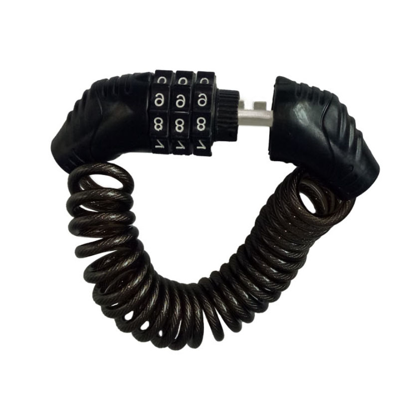 Motorcycle Helmet Lock Cable Lock Thickened Steel Cable Tough Combination 3 Digit Password Helmet Saddle Wheels Luggage Lock: 1