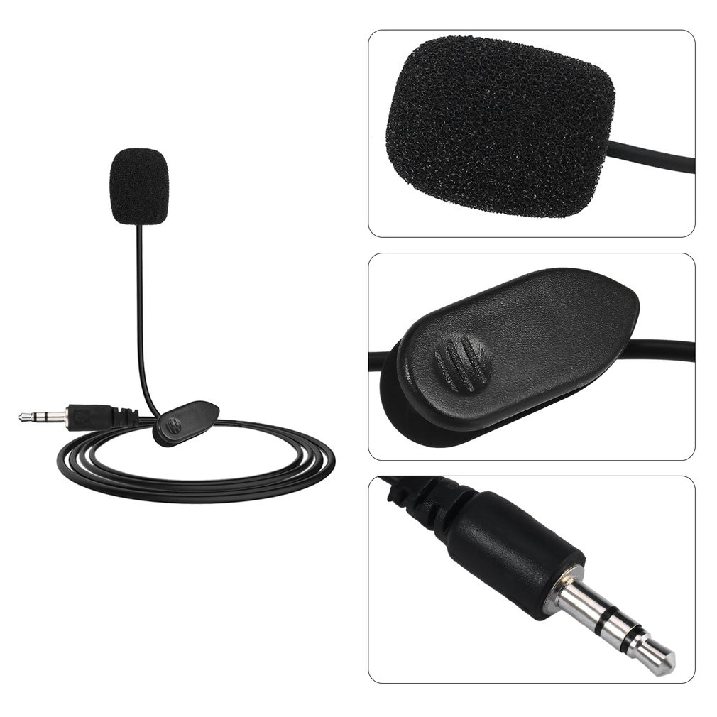 PC Mini Portable Microphone Condenser 3.5mm Plug Microphone Microphone Wired For Phone For Laptop Mac Plug And Play