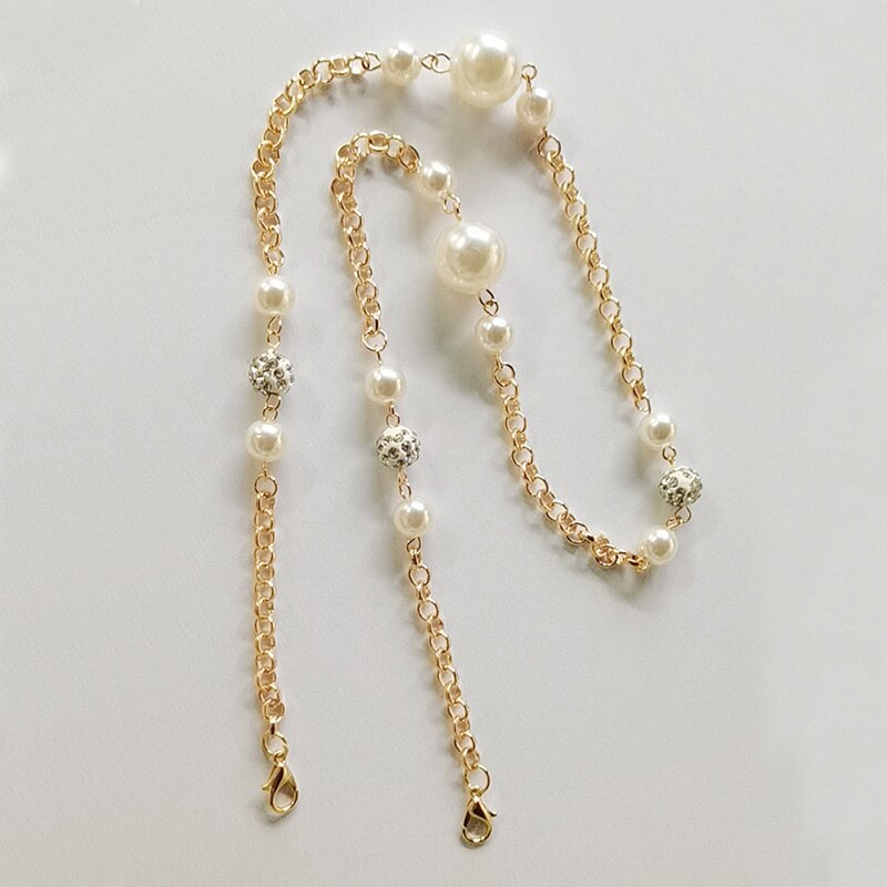 Reading Glasses Face mask Chain For Women metal Imitation pearls Non-slip Sunglasses Cords Casual Eyeglass Chain For Men