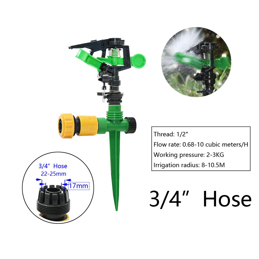 Tuin Gazon Roterende Sprinklers Met Plastic Spike Invoegen Grond Een Utomatische Watering Gras 360 Graden Vortex Water Sprinkler