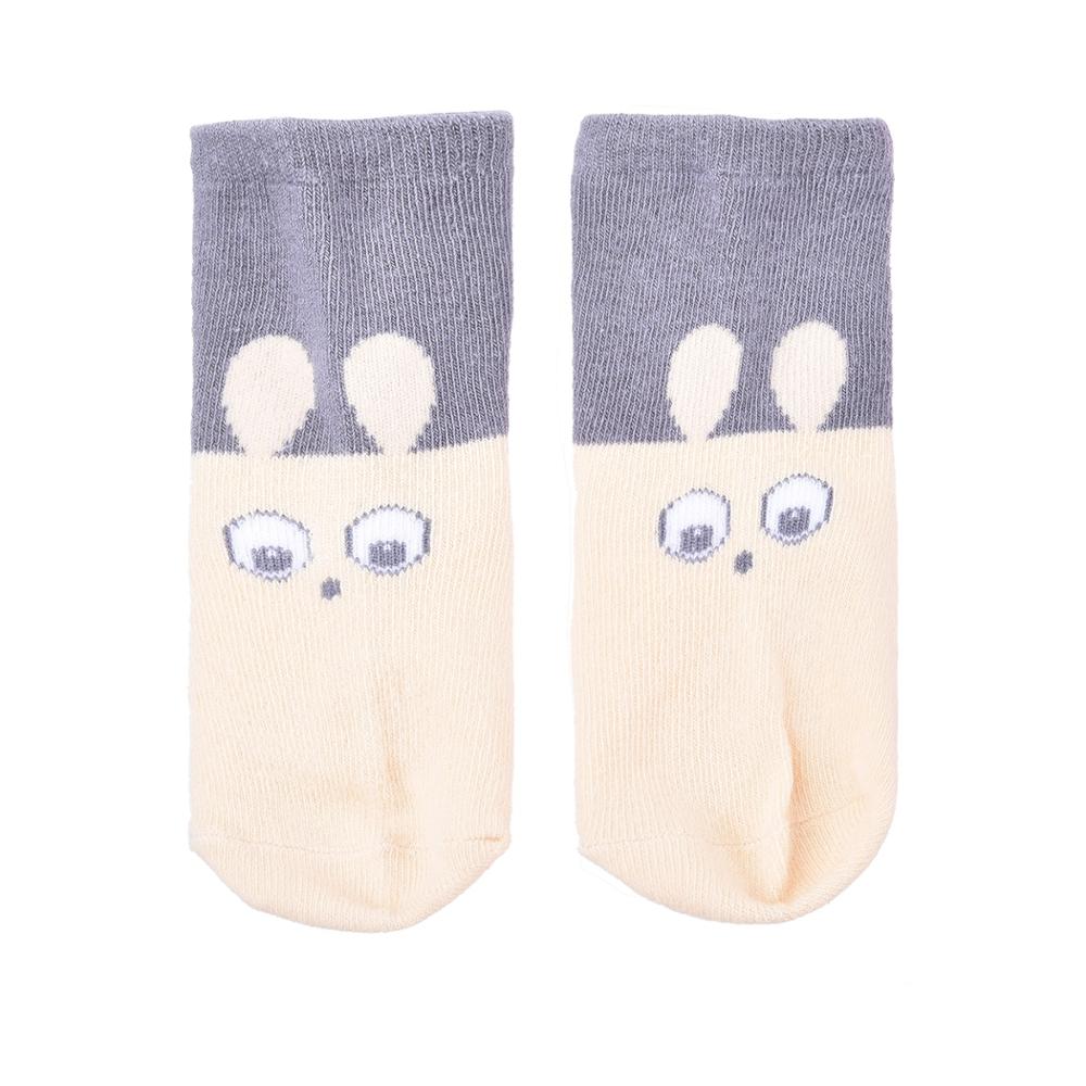 Cartoon Leuke Oren Dier Patroon Babysokjes Kid Cloting Accessoires katoen Anti Slip Sokken Baby Voor Jongen Meisje 0 2 jaar: Paars