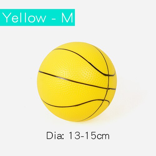 Ruizhi Per Bambini Gonfiabile In Pvc Palla Mini Basket Del Capretto di Calcio Polso Esercizio Palla di Gomma Pallone Da Spiaggia di Sport di Gioco Giocattoli RZ1043: 08yellow M