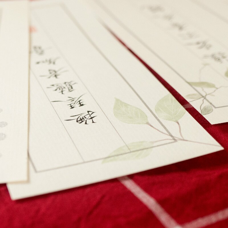 40sheets/lot Plants Letterhead Chinese Hard Calligraphy Letterhead High Grade Japanese Style Lovely Memo Calligraphy Paper