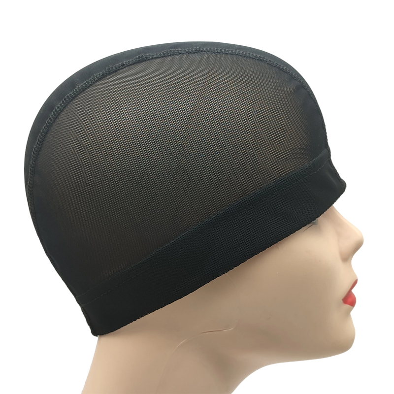 1PC Black Stretchable Breathable Mesh Dome Wig Cap Spandex Base for Wig Making: Copper