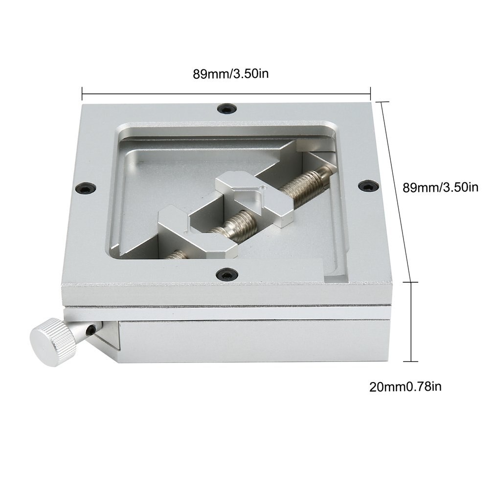 5-50mm Aluminium Alloy BGA Reballing Station Reball Kit Magnetism Lock Universal Stencil Solder Ball Rework Table Plant