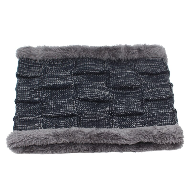 AETRUE Winter Men Scarf Ring Winter Scarves For Men Women Warp Thick Collar Neck Snood Shawl Plaid Warm Fur Soft Male Scarves