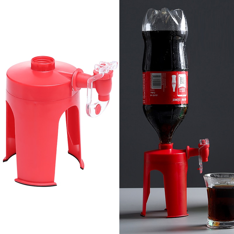 Magic switch 3D Upside Down Cake Soda Bottle Coke Drinking Dispenser Saver Water Tap Party Bar Tools