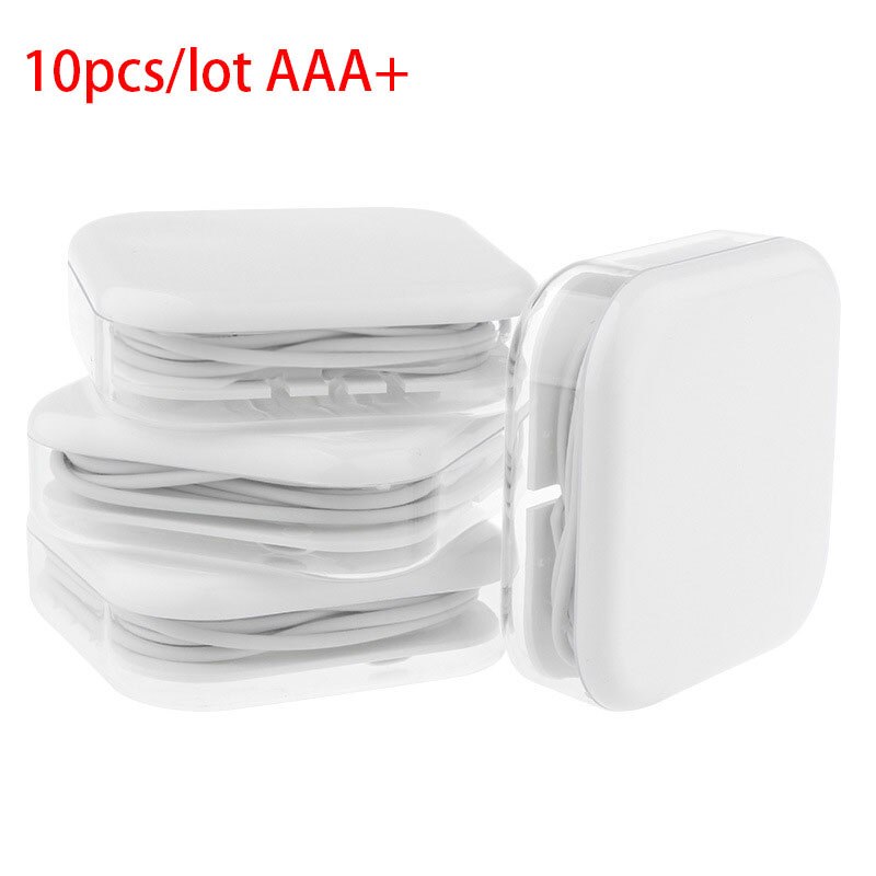 10 pieces/lot For s6 Earphone in-ear earpiece with microphone for MP3 MP4 iPhone 5 6s Samsung Galaxy S7 S6 Edge for s8 earphone: 10pcs 3.5mm AAA