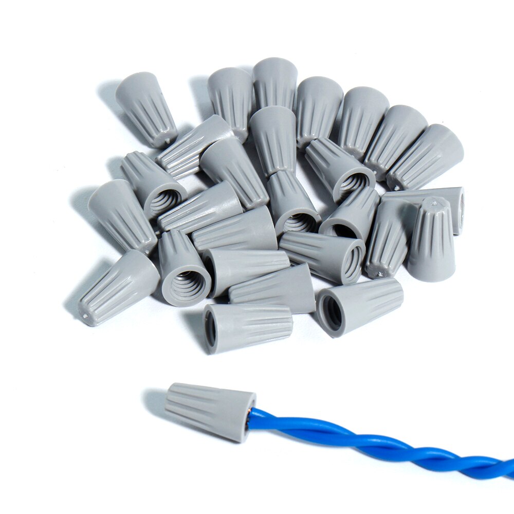 Practical Electrical Wire Connection Screw Twist Connector Cap Insert Nut Spring wire end P1 P2 P3 P4 P6 Terminals Rotating Kit: P1 Grey