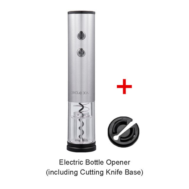Circle Joy Electric Bottle Opener Stainless Steel Mini Wine Stopper Wine Decanter Aerator: wine opener kit