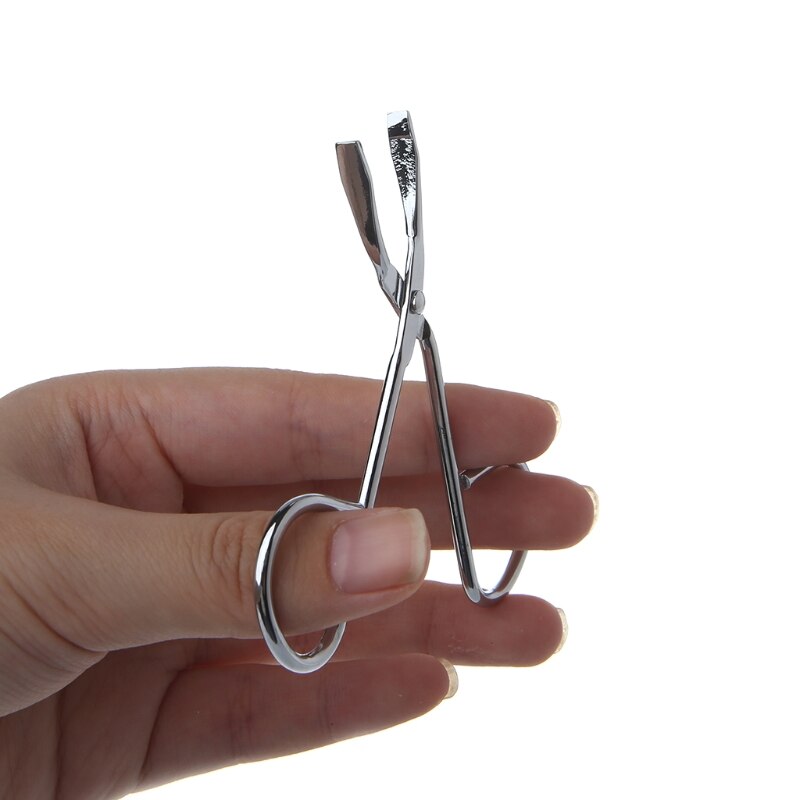 Stainless Steel Hair Removal Scissors Flat Tip Eyebrow Tweezers Clamp Clipper