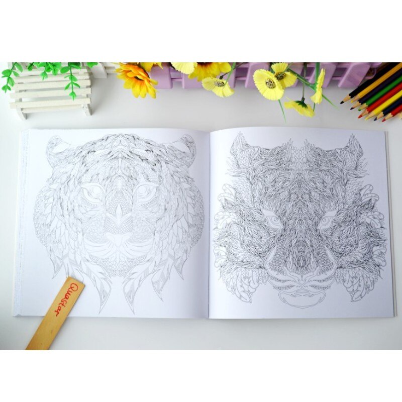 Jungle Eudemons Coloring Book antistress colouring book adults kids Relieve Stress Painting Drawing books libro para colorear