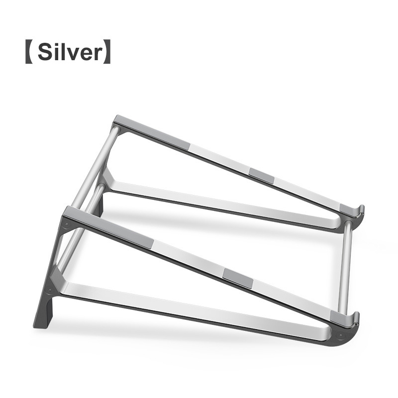Aluminiumslegering lodret opbevaring bærbar stativ desktop tablet holder skrivebord mobiltelefon stativ til ipad macbook pro air notebook: Sølv