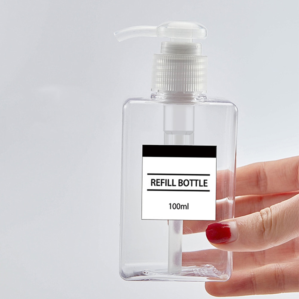 Savon mousse pompe moussante vide bouteille carrée en plastique bouteille transparente liquide douche Gel mousse pompe