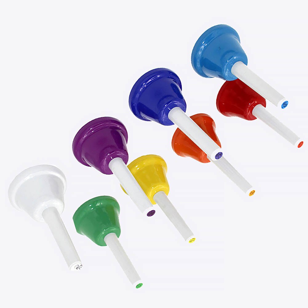 Instrument de jouet de musique d'enfant enfants 8 pièces/ensemble jouet d'éducation précoce 8-Note RFID bloquant la cloche de main