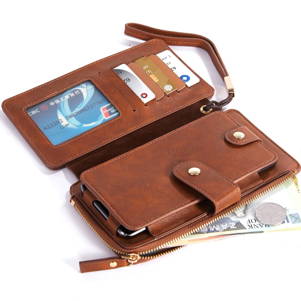 Heren lange telefoon portemonnee multifunctionele clutch portemonnee voor mannen hasp kaarthouder grote capaciteit handtas portemonnees