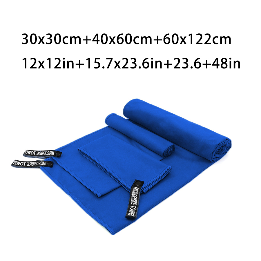 3- stuks microvezel sporthanddoeken, sneldrogend, absorberend, compact en lichtgewicht, ideaal voor op reis, strand, wandelen, de sportschool, het zwembad en kamperen.: Groente